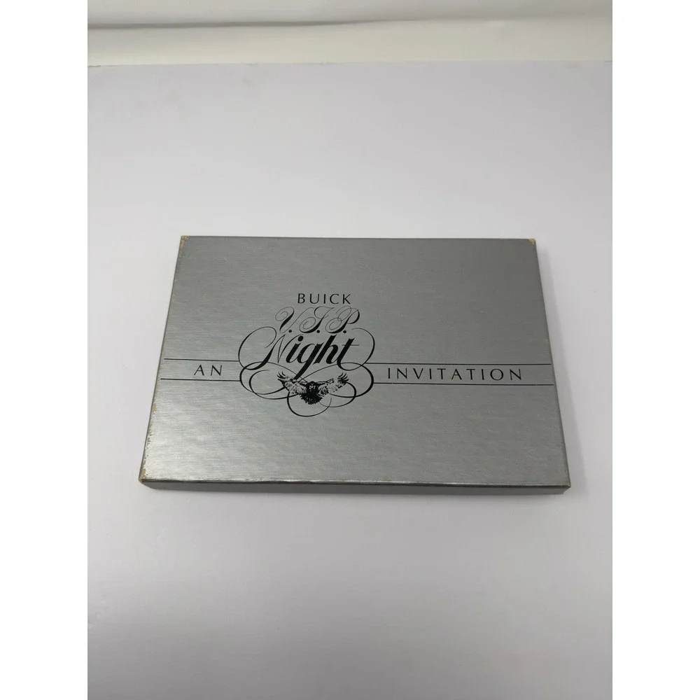 1985 Buick Electra VIP Night Promotional Box Set Invitation & Platter Vintage